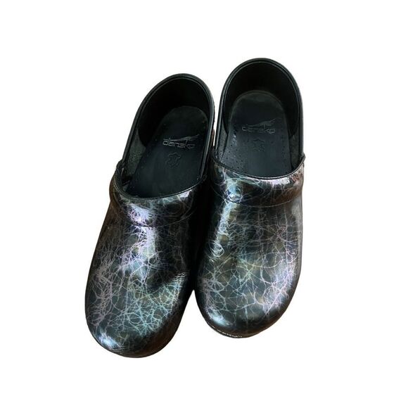 Dansko Professional Clogs, Metallic Swirls Women's Size 37 - Picture 1 of 5